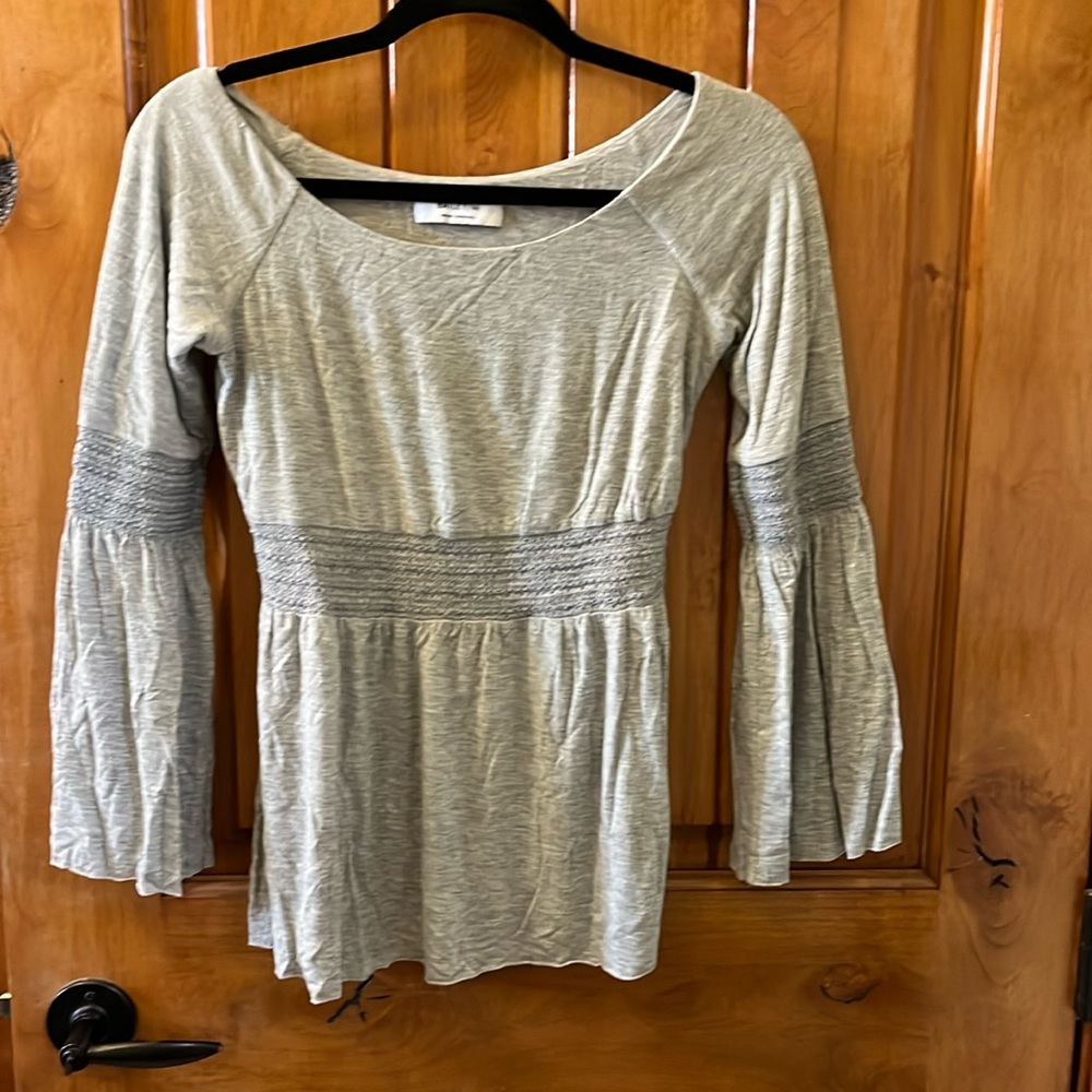 Bailey 44 gray baby doll top